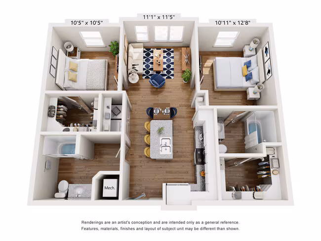 2 Bedroom 313 floor plan